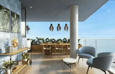 Frente mar, pronto neste ano! apartamento 3 quartos, 2 suítes, alto padrão à venda em camboinha - cabedelo - paraíba.