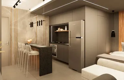 A poucos passos da praia. apartamento flat à venda no bessa em joão pessoa paraíba - ed. up life - p/ junho /27 investimento estratégico