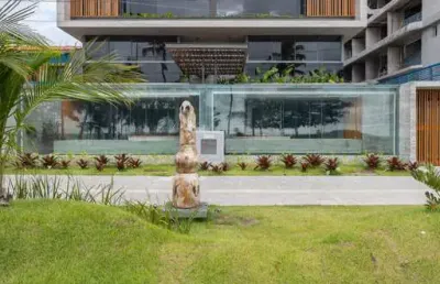 Apartamentos garden com 2 suítes frente mar, novo e pronto para mora em cabo branco, joão pessoa - paraíba - ed. oré residencial.