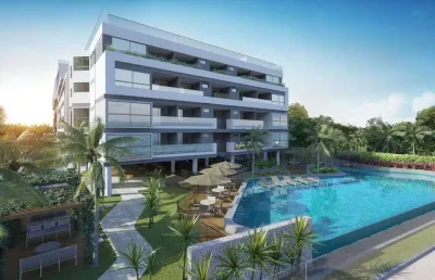 Frente mar, pé na areia e pronto pra morar. apartamento 4 suítes à venda em ponta de campina, cabedelo - paraíba. vivere home resort