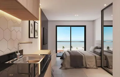 Investimento a poucos metros da praia: 12% de ato + facilitas. studios / flats à venda em manaíra, joão pessoa - paraíba. entrega em 2027