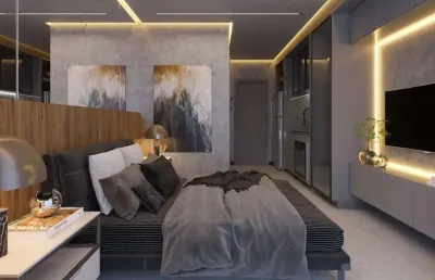 Apartamento flat frente mar, novo e pronto pra morar, investir e lucar, à venda em cabo branco, joão pessoa - paraíba - ed. jardins al mare