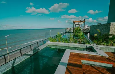 Apartamento garden frente mar, novo e pronto pra morar. 2 quartos 1 suíte à venda no bessa - joão pessoa - paraíba