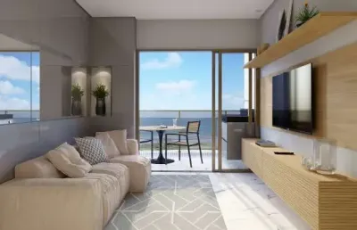 Novo, pronto pra morar. frente mar. apartamento 2 quartos, 1 suíte à venda em cabedelo - paraíba. últimas unidades promocionais.