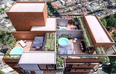 Entrega neste ano! cobertura alto padrão 2 quartos, 1 suíte, 2 vagas, à venda miramar, joão pessoa - paraíba.