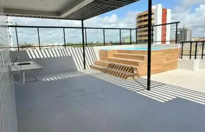 Oportunidade pronto pra morar. cobertura com terraço exclusivo à venda no aeroclube - joão pessoa - paraíba.