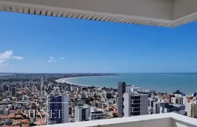 Cobertura duplex 3 quartos 3 suítes com vista mar à venda no bessa joão pessoa - paraíba. pronto pra morar no ed. jardim michelangelo
