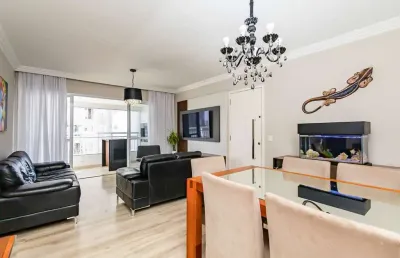 Apartamento mobiliado 3 suítes à venda no bairro portão, curitiba - paraná. condomínio residencial the square