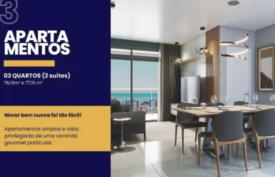 Apartamento de 77,2m² | 3 quartos | 2 suítes | 2 vagas à venda no jardim oceania / bessa em joão pessoa - paraíba. entrada facilitada de apenas 10%.
