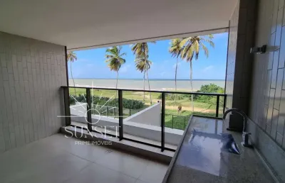 Alto padrão, frente mar, pé na areia, pronto para morar! apartamento 3 suítes à venda no jardim oceania, joão pessoa - paraíba.