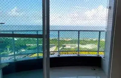 Apartamento mobiliado, vista mar privilegiada. 3 quartos, 1 suíte à venda no altiplano cabo branco - joão pessoa/pb