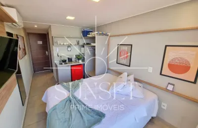 Flat pronto e já rendendo 1,2% ao mês, à 70metros da praia de manaíra à venda em joão pessoa - paraíba. oportunidade única!