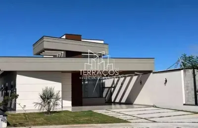 Casa térrea à venda, arquitetura moderna, condomínio gran ville são venâncio, itupeva sp