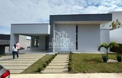 Vida real country club, moderna casa térrea recém construída à venda com piscina privativa, itupeva sp