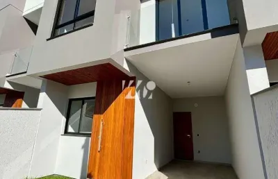 Sobrado geminado 101m² com 3 quartos e suíte em passa vinte
