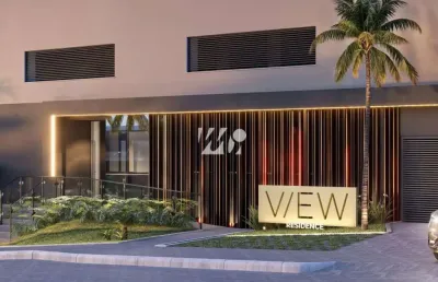 Apartamento com piscina e 2 quartos e suíte no pagani