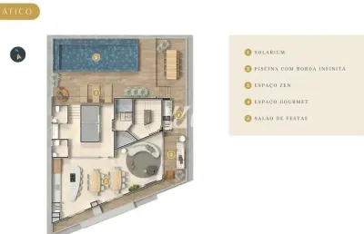 Apartamento com 2 quartos à venda na Avenida Atílio Pedro Pagani, 1, Pagani, Palhoça