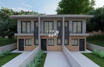 Sobrado geminado 3 quartos com 1 suíte e 107m² - aririú