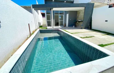 Casa nova em carapibus com piscina e vista para o mar