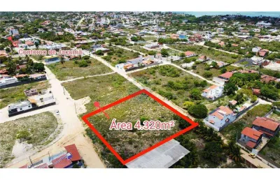 Terreno à venda, nascente e vista mar com 4320 m² por r$ 550.000 - praia de carapibus