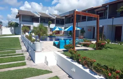 Duplex mobiliado residencial à venda, condomínio les challet de carapibus, conde pb