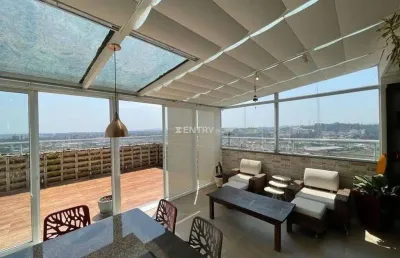Cobertura duplex alto padrão de 491 m²  área útil toda climatizada, com a melhor vista da cidade e na melhor localização de jundiaí  - centro -sp