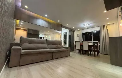 Apto á venda, 2 dormitórios, 2 vagas de garagem, semi mobiliado ar condicionado instado localizado no engordadouro