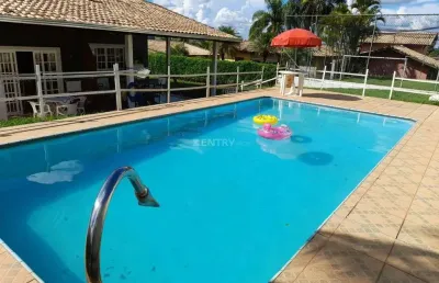 Casa térrea à venda em condomínio com cachoeira, 3 dormitórios, 1 suíte, piscina, área de lazer, itupeva-sp