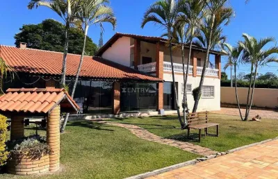Chácara com piscina aquecida, sobrado em bairro aberto cafezal 2 - itupeva/sp (estuda permuta)