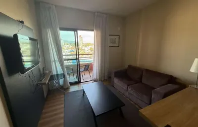Studio/flat mobiliado com internet inclusa para alugar no condomínio the grapes av nove de julho bairro anhangabaú jundiaí/sp – 53m²