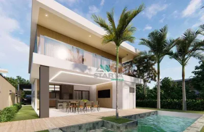 Casa com 4 dormitórios à venda por r$ 1.800.000,00 - terras alphaville residencial - eusébio/ce