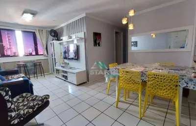 Apartamento com 2 dormitórios à venda, 63 m²  - papicu - fortaleza/ce