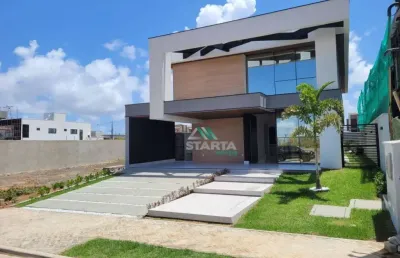 Casa com 4 dormitórios à venda, 251 m² por r$ 1.890.000 - cidade alpha - eusébio/ce
