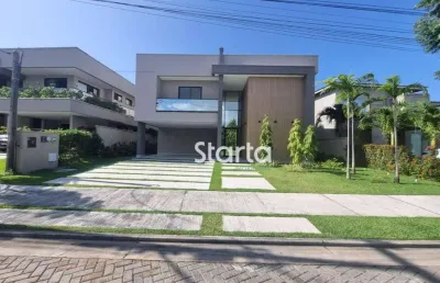 Casa com 5 dormitórios para alugar, 420 m² por r$ 14.000/mês - pires façanha - eusébio/ce