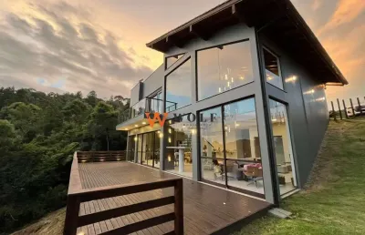 Casa em condomínio fechado com 3 quartos à venda na br-282, 77, santa izabel, rancho queimado por r$ 1.399.000