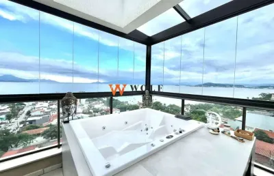 Cobertura com 2 quartos à venda na rua joão meirelles, 325, itaguaçu, florianópolis por r$ 3.199.000