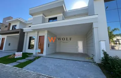 Casa em condomínio fechado com 3 quartos à venda na avenida deltaville, 47, deltaville, biguaçu por r$ 1.200.000