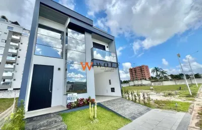 Casa em condomínio fechado com 3 quartos à venda na avenida wilson castelo branco, 389, deltaville, biguaçu por r$ 1.149.000