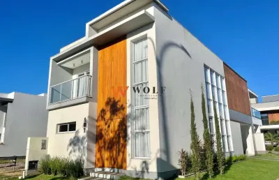 Casa em condomínio fechado com 3 quartos à venda na avenida deltaville, 187, beira rio, biguaçu por r$ 1.390.000