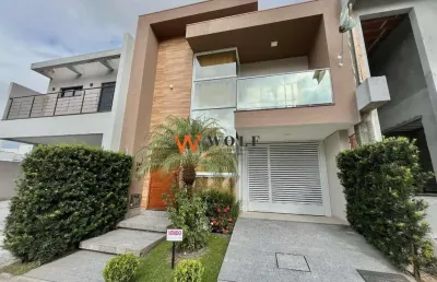 Casa em condomínio fechado com 3 quartos à venda na avenida deltaville, 207, beira rio, biguaçu por r$ 1.259.000