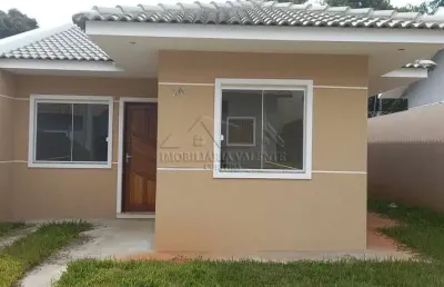 Casa em condomínio fechado com 3 quartos à venda na rua chile, 63, conjunto habitacional monsenhor francisco gorski, campo largo por r$ 260.000
