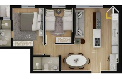 Apartamento com 2 dormitórios à venda, 87 m² por r$ 501.386,57 - costa e silva - joinville/sc
