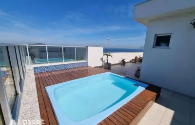 Cobertura com 3 suítes à venda, 290 m² por r$ 3.300.000 -praia de  piratininga - niterói/rj