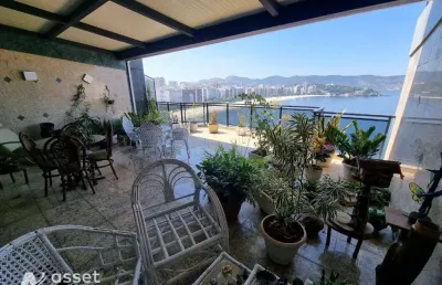 Asset imóveis vende cobertura triplex , luxo, com 6 quartos (4suítes), 530 m², por r$ 6.500.000, - icaraí - niterói/rj