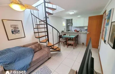 Asset imóveis vende cobertura duplex com varandade 1 quarto, 90 m² por r$ 750.000 - itacoatiara -nit