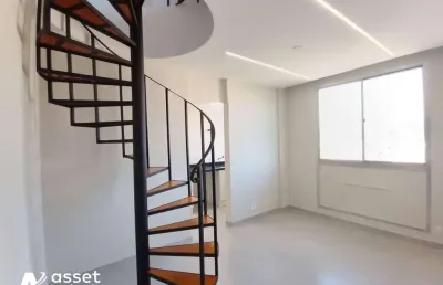 Asset imóveis vende cobertura duplex com 3 quartos (1suíte), 91m², por r$ 430.000 - fonseca - niterói/rj