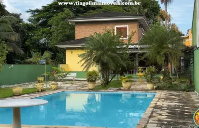 Sobrado para venda em caraguatatuba, massaguaçu, 7 dormitórios, 1 suíte, 6 banheiros, 2 vagas