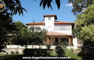 Sítio / chácara para venda em paraibuna, grama, 5 dormitórios, 4 banheiros, 5 vagas