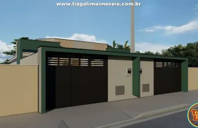 Casa para venda em caraguatatuba, balneário dos golfinhos, 3 dormitórios, 1 suíte, 2 banheiros, 2 vagas