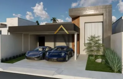 Linda casa em construção no condomínio barão de tremembé.
